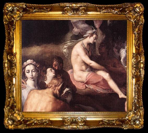 framed  CORNELIS VAN HAARLEM The Wedding of Peleus and Thetis (detail) fdg, ta009-2